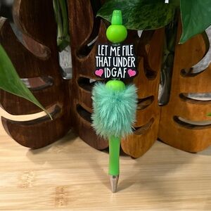 Sassy Beaded Pen 💁‍♀️ Handmade with Attitude + Bonus Refill